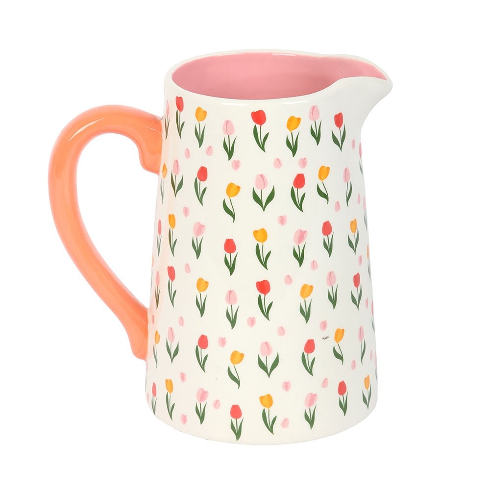 Something Different - Tulip Print Ceramic Blumenkanne - Mehrfarben